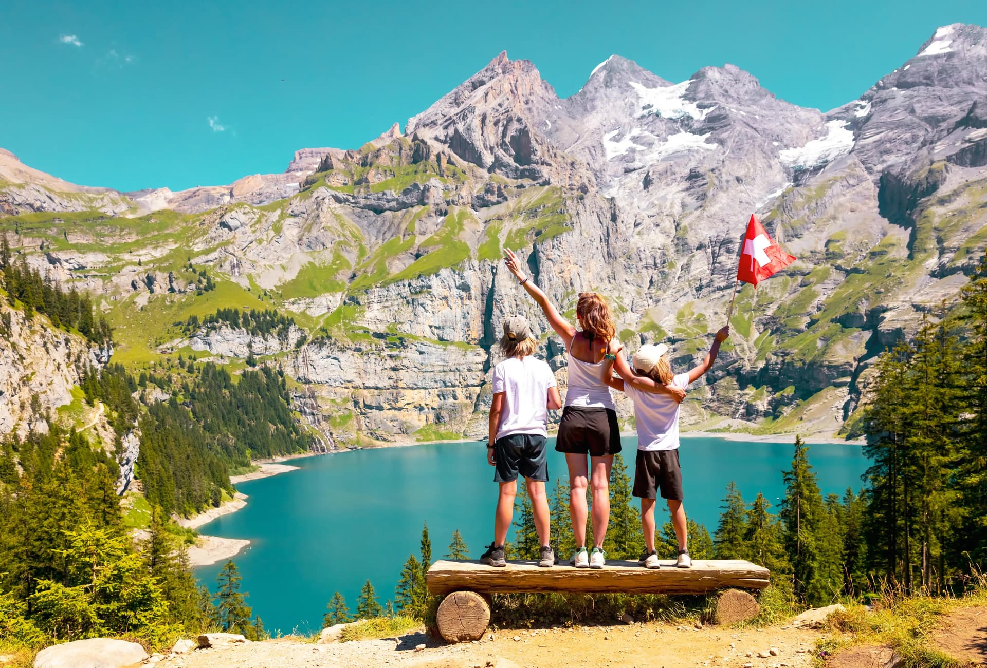A foreign family residing in Switzerland A foreign family residing in Switzerland